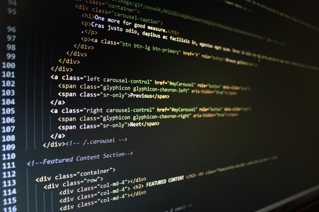 Web hecha con código HTML