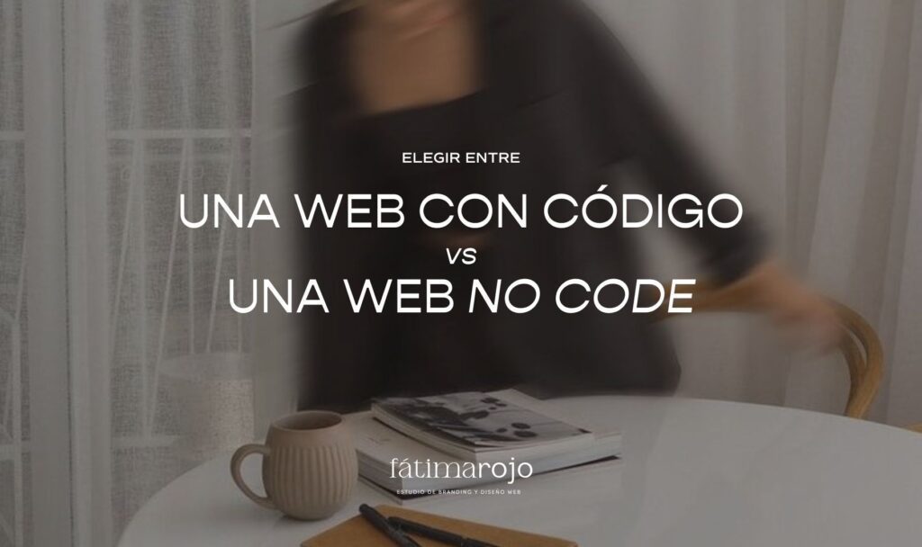 Web con código vs web sin código
